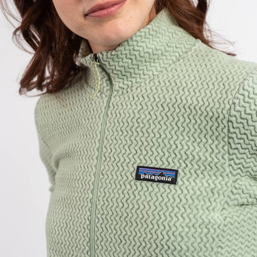 Patagonia Women’s R1 Air Zip Pullover - Sage Green - Size M (base layer)